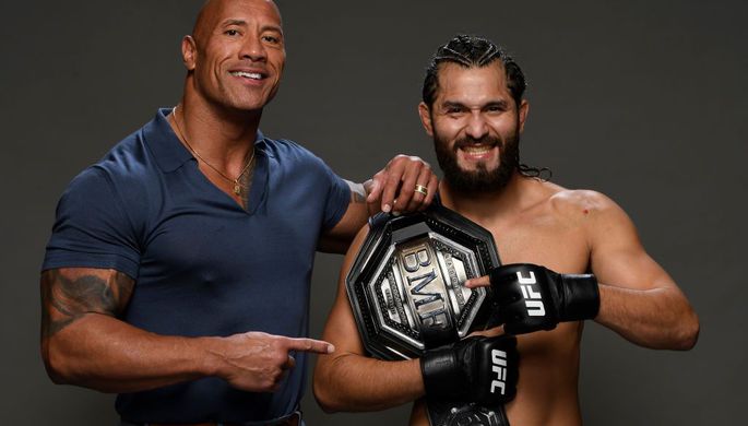 Актер Дуэйн «Скала» Джонсон и боец UFC Хорхе Масвидаль