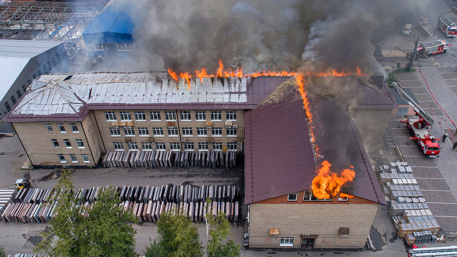 Пожар на территории ТЭЦ в подмосковных Мытищах, 11 июля 2019 года