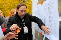 Russia's official election agency calls vote to opposition council "hit-parade"