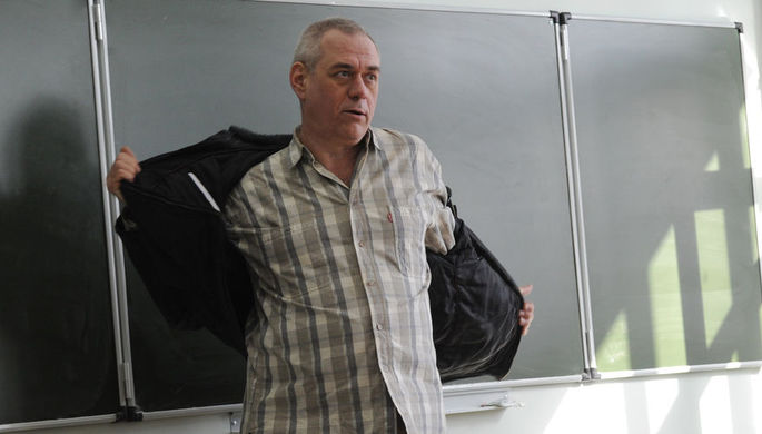 Журналист Сергей Доренко во время встречи со студентами МГУ, 2009 год