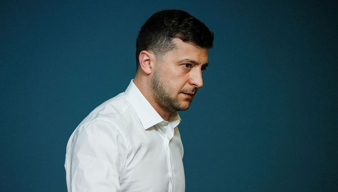 Президент Украины Владимир Зеленский во время пресс-конференции в Киеве, 3 июня 2019 года