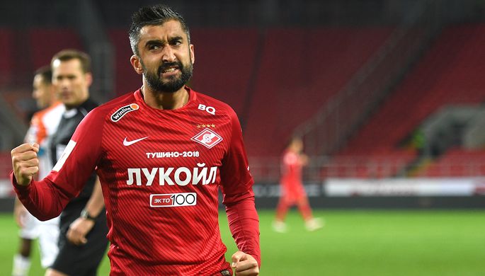 Нападающий «Спартака» Александр Самедов