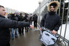 Orthodox protesters sprayed �holy water� on Pussy Riot supporters