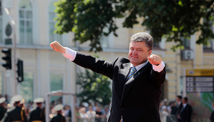Петр Порошенко после церемонии инаугурации на Софийской площади в Киеве 7 июня 2014 года