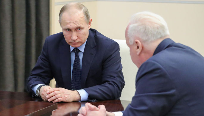 Президент России Владимир Путин и председатель Следственного комитета РФ Александр Бастрыкин, 28...