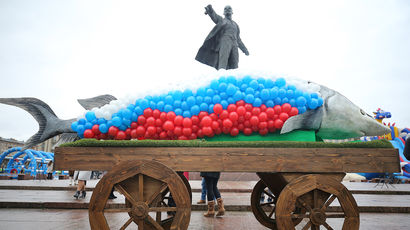 Санкт-Петербург. 4 ноября 2017. Во время празднования Дня народного единства