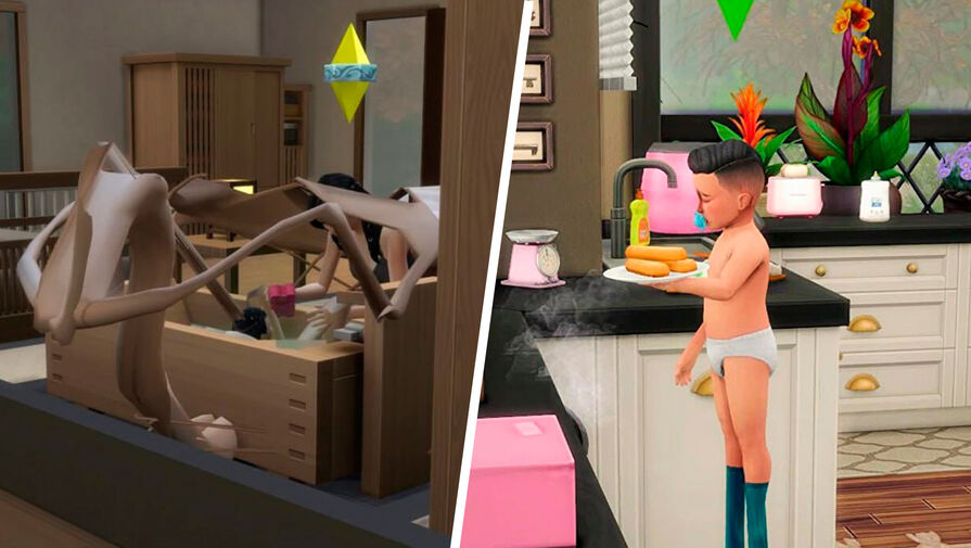 Из-за ошибок в обновлении персонажи The Sims 4 превратились в монстров