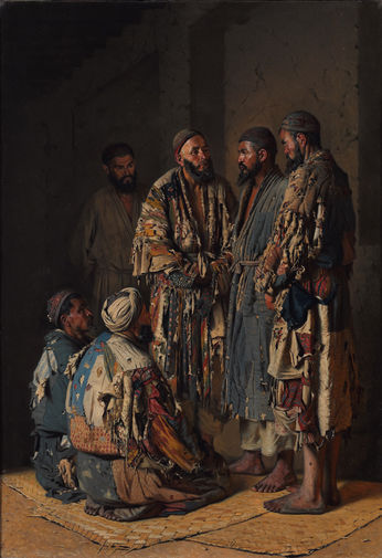 Василий Верещагин. Политики в опиумной лавочке. Ташкент. 1870