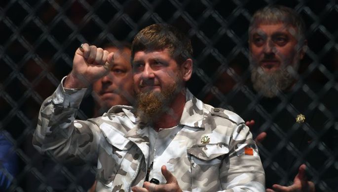 Глава Чечни Рамзан Кадыров на турнире UFC в России