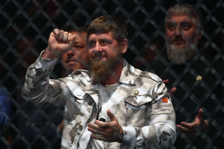 Глава Чечни Рамзан Кадыров на турнире UFC в России