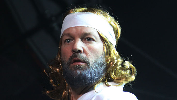 Лидер группы Limp Bizkit Фред Дёрст на концерте в Москве