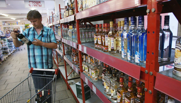 Продажа вино-водочной продукции в магазине Москвы