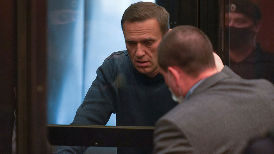  Алексей Навальный во время заседания Мосгорсуда, 2 февраля 2021 года 