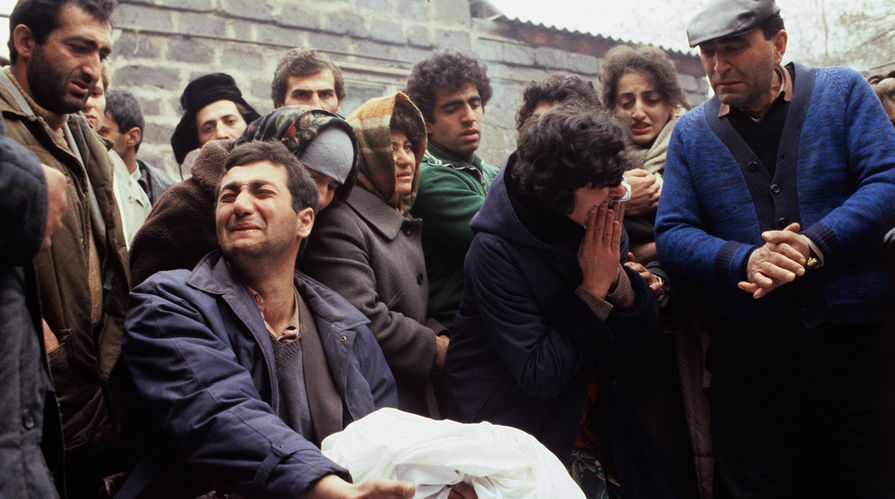 Последствия землетрясения в городе Спитак, Армения, 1988 год