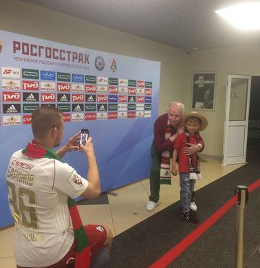 Актер Валерий Баринов и футболист «Локомотива» Дмитрий Баринов