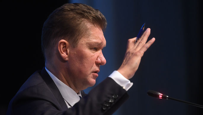 Предправления ПАО «Газпром» Алексей Миллер на пресс-конференции после окончания годового...