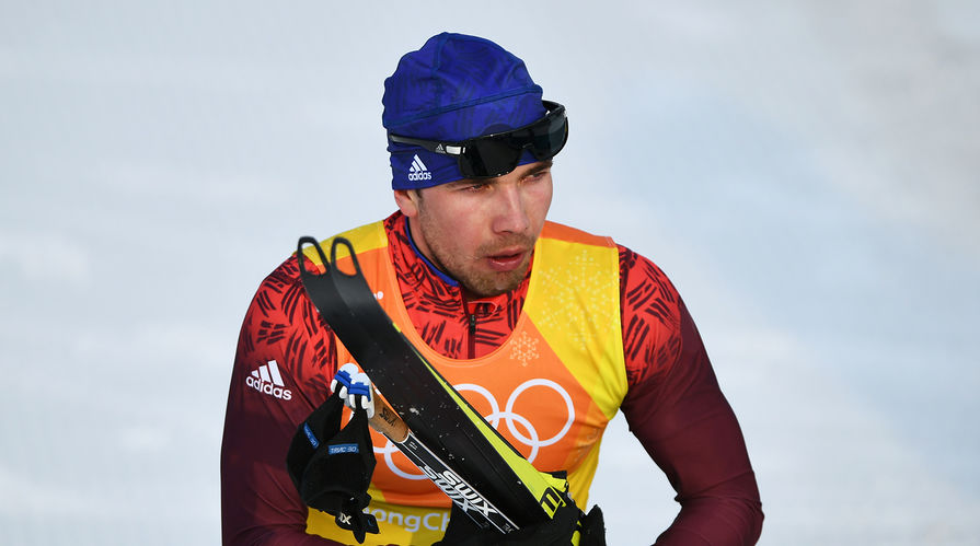 Алексей Червоткин, завоевавший второе место на дистанции эстафеты 4x10 км среди мужчин в соревнованиях по лыжным гонкам на XXIII зимних Олимпийских играх