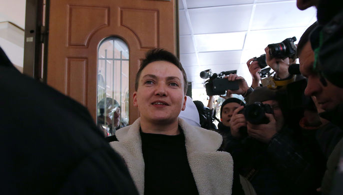 Народный депутат Украины Надежда Савченко в киевском управлении СБУ, 22 марта 2018 года