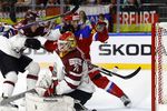 Хоккейный матч Россия — Латвия