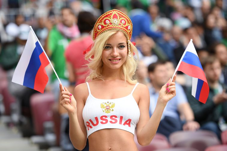 Болельщица сборной России