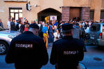 Митинг градозащитников на Лахтинской улице в Санкт-Петербурге