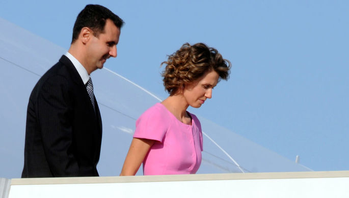 Президент Сирии Башар Асад с супругой Асмой во время визита в Тунис, 2010 год