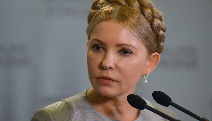Лидер партии «Батькивщина» Юлия Тимошенко на заседании Верховной рады Украины в Киеве...