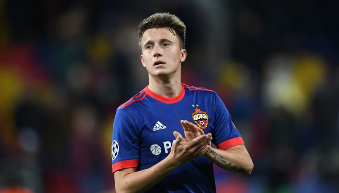 Игрок ЦСКА Александр Головин