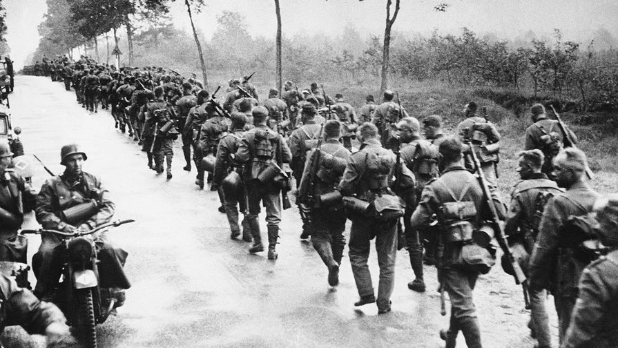 Немецкие войска во время похода в Польшу, 1939 год