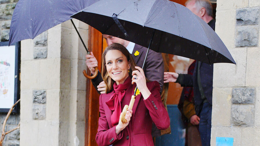 Принцесса Кейт Миддлтон и принц Уильям приехали в Уэльс