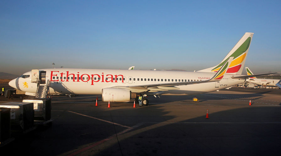 Самолет Boeing 737-800 авиакомпании Ethiopian Airlines, 2017 год
