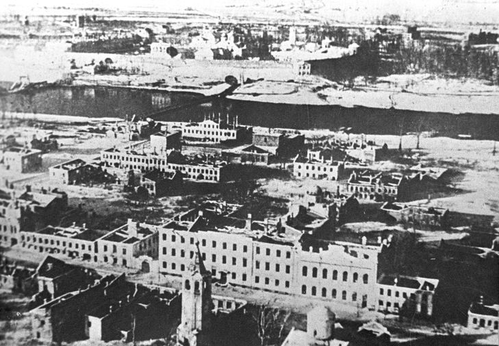 Разрушения в Новгороде