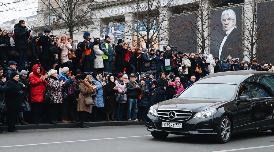 Церемония прощания с Дмитрием Хворостовским в Москве, 27 ноября 2017 года