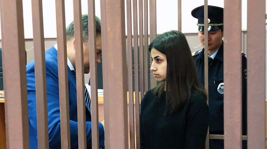 Ангелина Хачатурян в Басманном суде, 27 сентября 2018 года