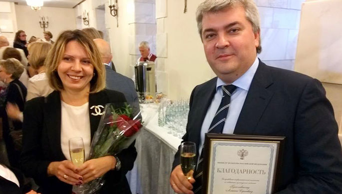 Алексей Гореславский с женой Марией, шеф-редактором Euromag