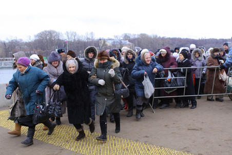 Поясу Богородицы в Москве поклонились около 1 миллиона верующих
