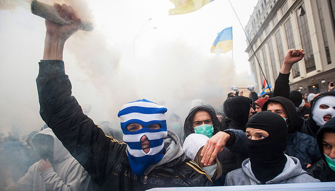 Марш националистов в центре Киева