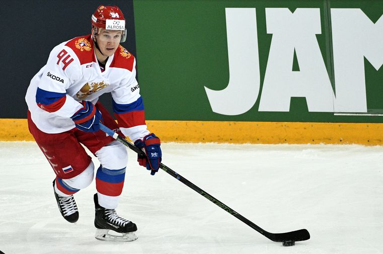 Игрок сборной России Александр Барабанов