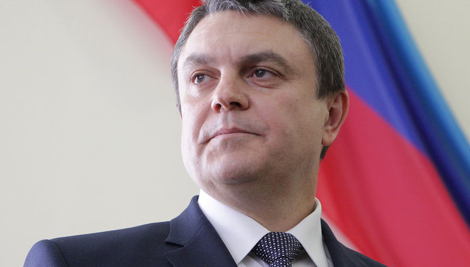 Временно исполняющий обязанности главы ЛНР Леонид Пасечник во время выступления перед Народным...