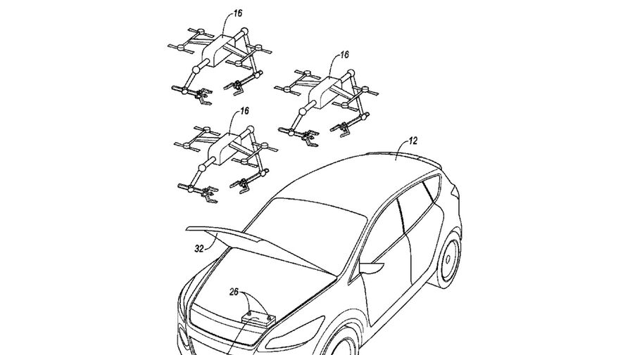 Ford запатентовал дроны для диагностики и технического обслуживания машин на расстоянии