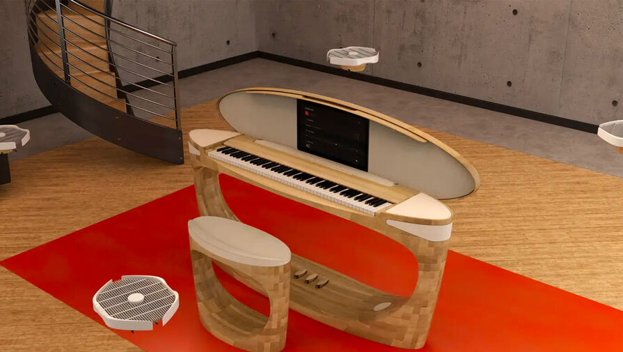 Компания Roland показала на CES 2023 концепт синтезатора с летающими динамиками-дронами