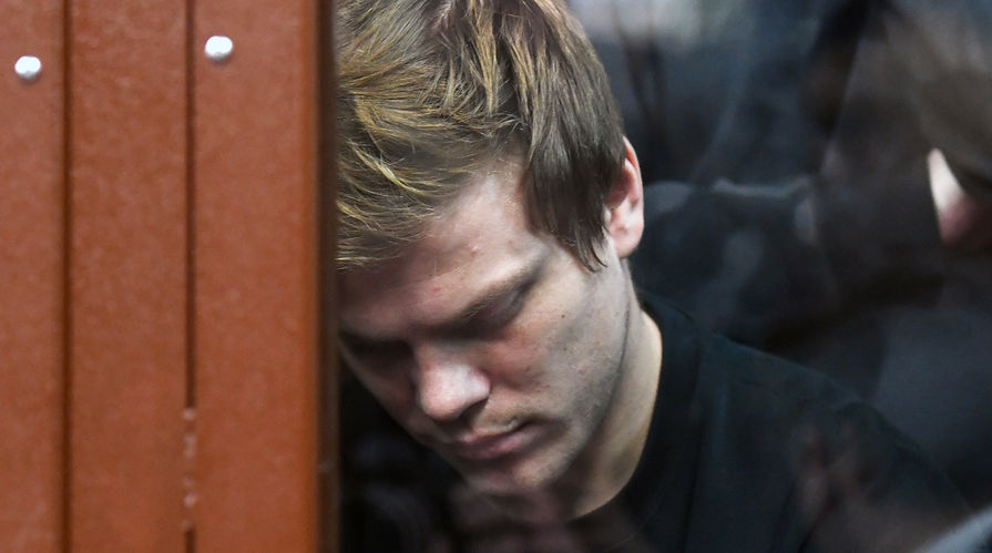 Футболист Александр Кокорин на заседании Тверского районного суда Москвы, 5 декабря 2018 года