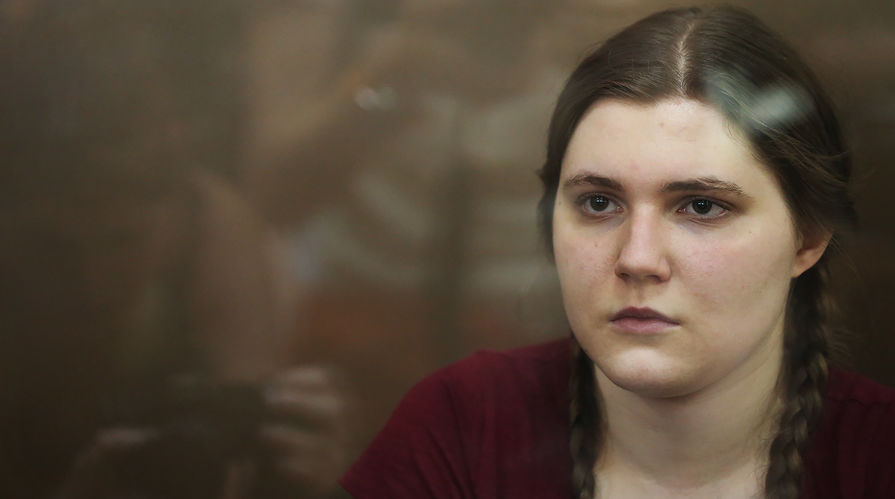Анна Павликова в Дорогомиловском суде Москвы, 9 августа 2018 года