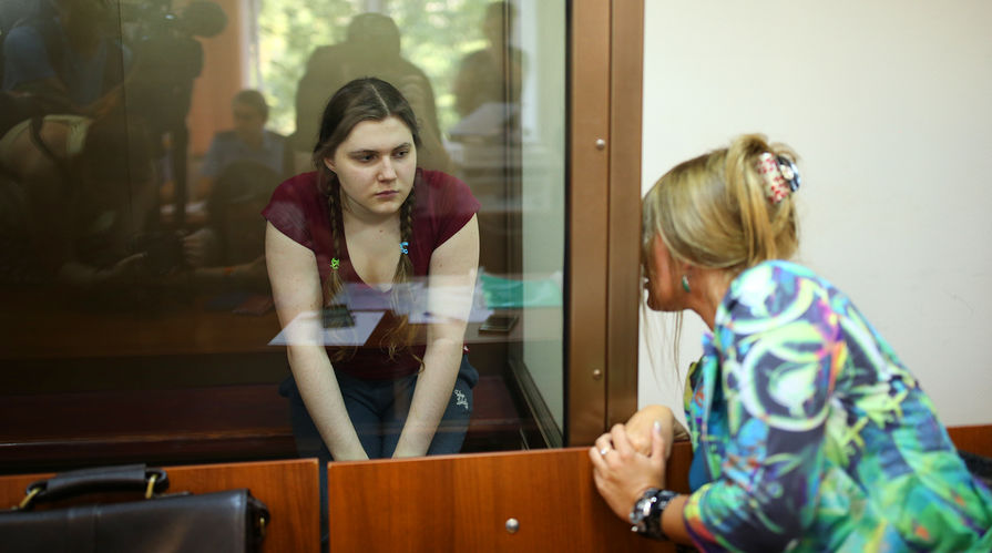Анны Павликова в Дорогомиловском суде Москвы, 9 августа 2018 года