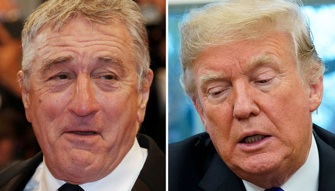 Де Ниро и Дональд Трамп (коллаж)