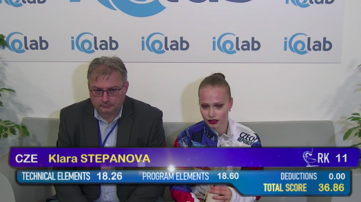 Анна Щербакова выступает в показательных выступлениях на чемпионате России по фигурному катанию в Саранске