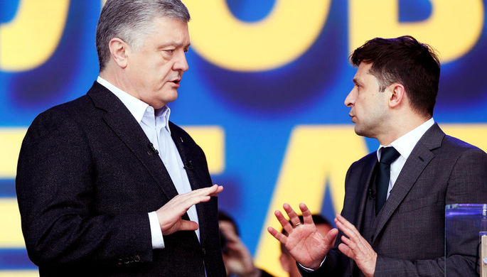 Дебаты на Олимпийском — Зеленский спросил Порошенко, как он стал олигархом