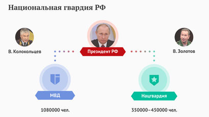 Указом президента в России создается новая силовая структура — Национальная гвардия, которую...