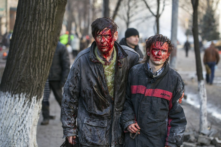 Ситуация в центре Киева, 18 февраля 2014 года