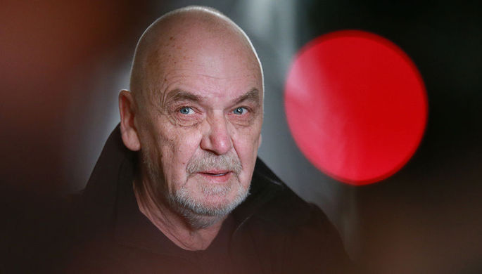 Режиссер Эймунтас Някрошюс перед началом спектакля «Борис Годунов» Национального театра...